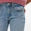 Vmflash-jeans met middelhoge taille en uitlopende pasvorm