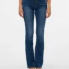 Vmflash-Jeans met middelhoge taille en uitlopende pijpen