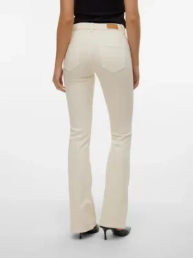 Vmflash-Jeans met middelhoge taille en uitlopende pijpen