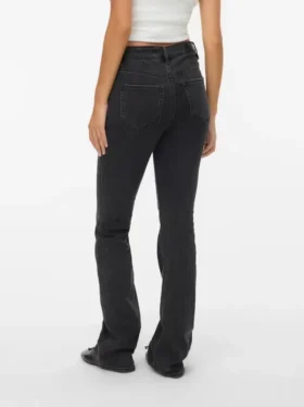 Vmflash-jeans met middelhoge taille en uitlopende pijpen