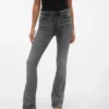 Vmflash-Jeans met middelhoge taille en uitlopende pijpen