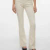 Vmflash-Jeans met middelhoge taille en uitlopende pijpen
