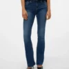 Vmflash-Jeans met middelhoge taille en uitlopende pijpen