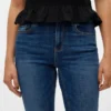 Vmflash-Jeans met middelhoge taille en uitlopende pijpen
