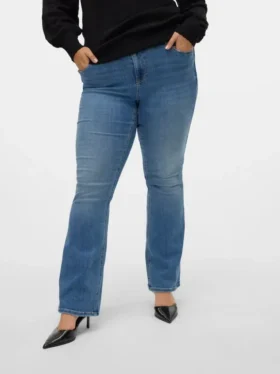 Vmflash Mid Rise Flared Fit-Jeans