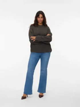Vmflash Mid Rise Flared Fit-Jeans