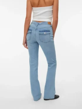 Vmflash Mid Rise Flared Fit-Jeans