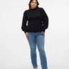 Vmflash Mid Rise Flared Fit-Jeans
