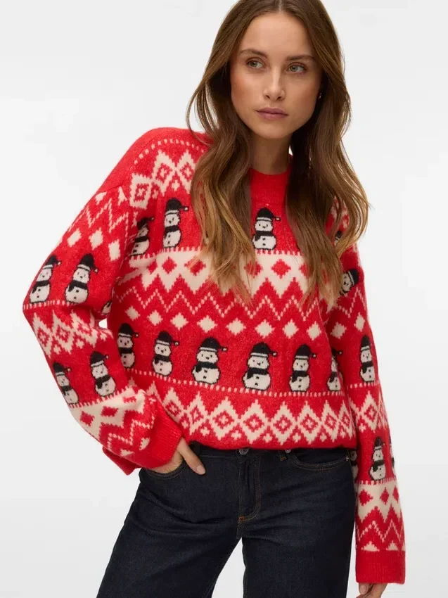 Vmfrostsnowman gebreide trui Vmfrostsnowman gebreide trui