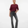 Vmgigi-Jeans met hoge taille en uitlopende pijpen