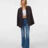 Vmgigi-Jeans met hoge taille en uitlopende pijpen