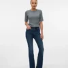 Vmgigi-Jeans met hoge taille en uitlopende pijpen