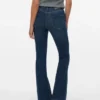 Vmgigi-Jeans met hoge taille en uitlopende pijpen