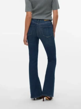 Vmgigi-Jeans met hoge taille en uitlopende pijpen