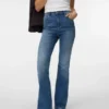 Vmgigi-Jeans met hoge taille en uitlopende pijpen