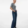 Vmgigi-Jeans met hoge taille en uitlopende pijpen