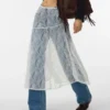 Vmharper midi-rok met hoge taille