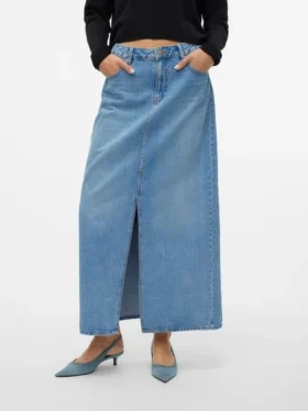 Vmhart lange rok met hoge taille