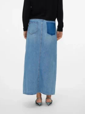 Vmhart lange rok met hoge taille