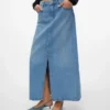 Vmhart lange rok met hoge taille
