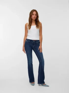 Vmhelena jeans met lage taille en uitlopende pijpen