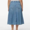 Vmhilla midi-rok met middelhoge taille