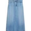 Vmhilla midi-rok met middelhoge taille