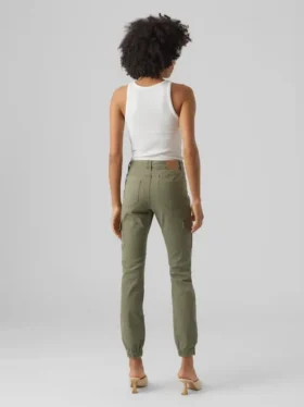 Vmivy cargobroek met middelhoge taille