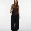 Vmjaya-broek met middelhoge taille