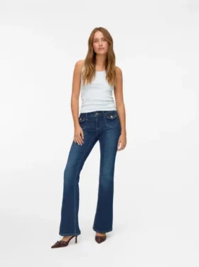 Vmjean Low Rise Flared Fit Jeans