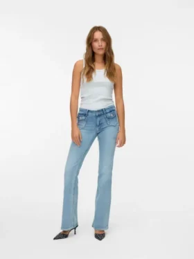 Vmjean Low Rise Flared Fit Jeans