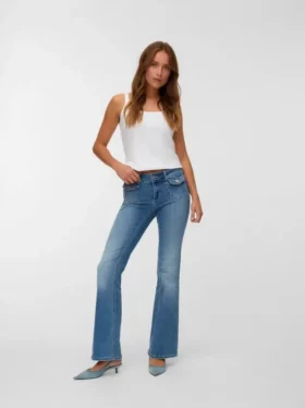 Vmjean Low Rise Flared Fit Jeans
