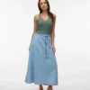 Vmjolene lange rok met middelhoge taille