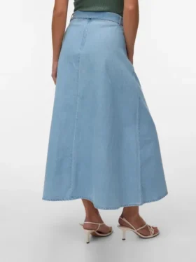 Vmjolene lange rok met middelhoge taille
