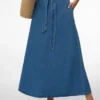 Vmjolene lange rok met middelhoge taille