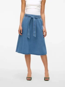 Vmjolene midi-rok met hoge taille