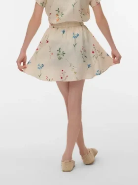 Vmjosie kort rokje met middelhoge taille