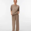 Vmjulia-broek met hoge taille