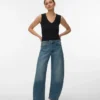Vmjuno Mid Rise Barrel Fit-Jeans