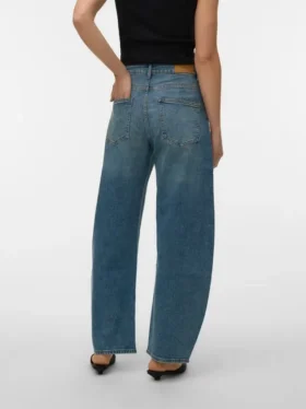Vmjuno Mid Rise Barrel Fit-Jeans