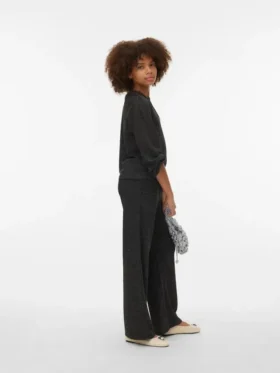 Vmkanva-broek met middelhoge taille