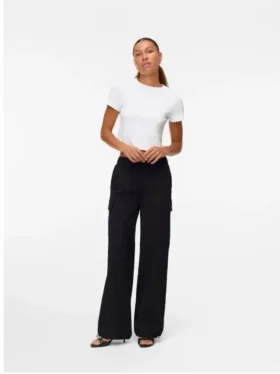Vmkarlie cargobroek met middelhoge taille