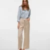 Vmkarlie-Jeans met middelhoge taille en wijde pijpen