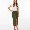 Vmkathy midi-rok met hoge taille