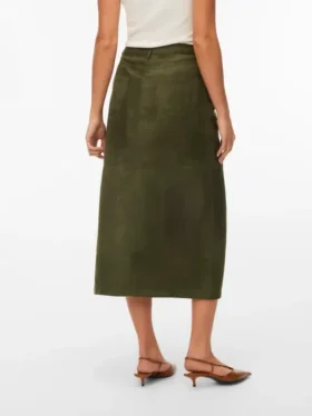 Vmkathy midi-rok met hoge taille
