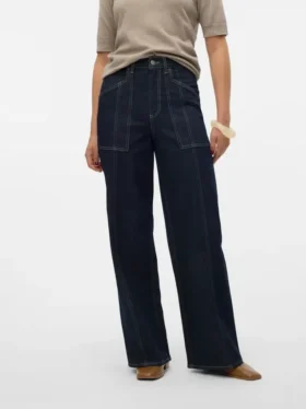Vmkathy Super High Rise Wide Leg Fit Jeans