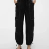 Vmkim cargobroek met middelhoge taille