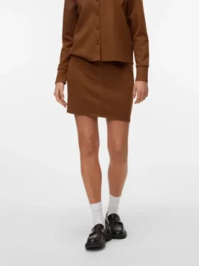 Vmkreta korte rok met hoge taille