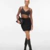 Vmkreta korte rok met hoge taille