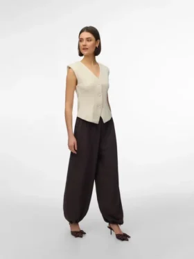 Vmleia-broek met middelhoge taille